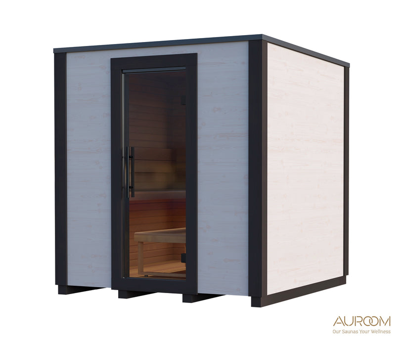 Auroom Garda 4-6 Person Essential Outdoor Sauna | Translucent White