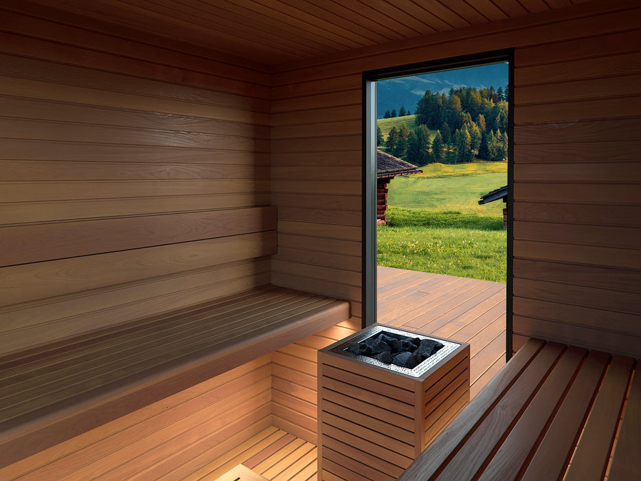 Auroom Garda 4-6 Person Essential Outdoor Sauna | Thermo-Pine