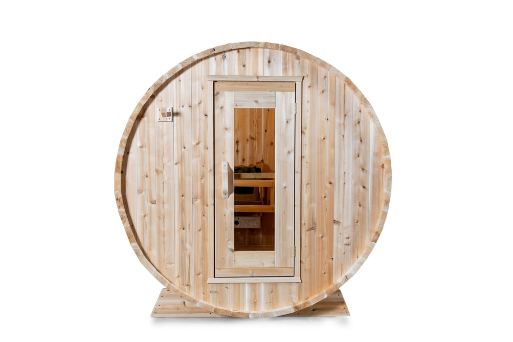 Dundalk Harmony 2-4 Person Barrel Sauna - Canadian Timber CTC22W