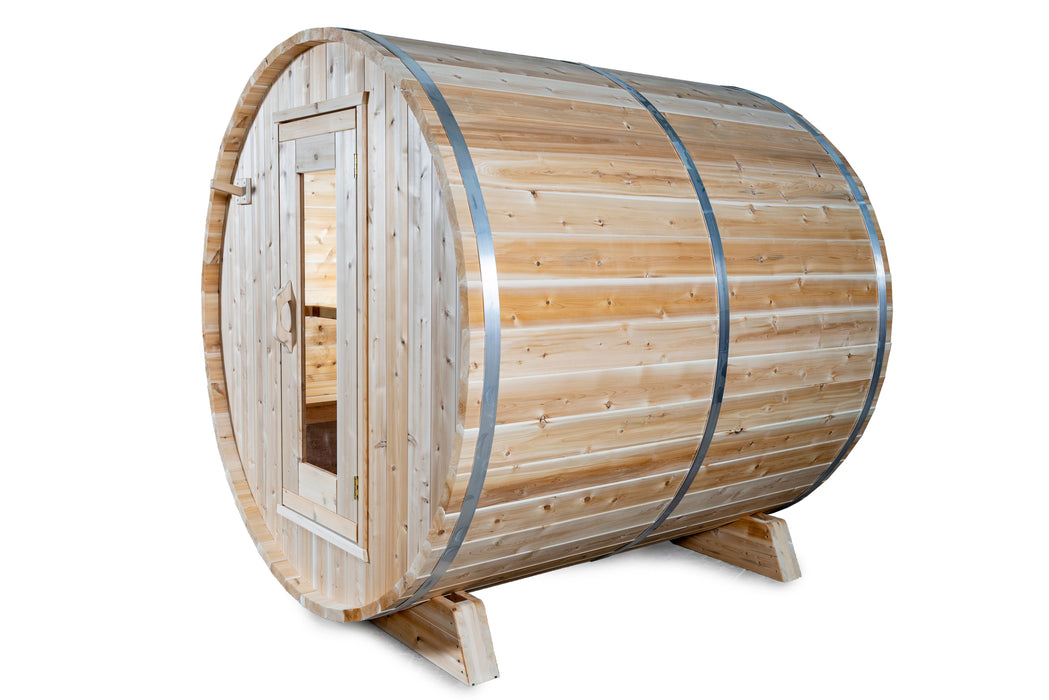 Dundalk Harmony 2-4 Person Barrel Sauna - Canadian Timber CTC22W