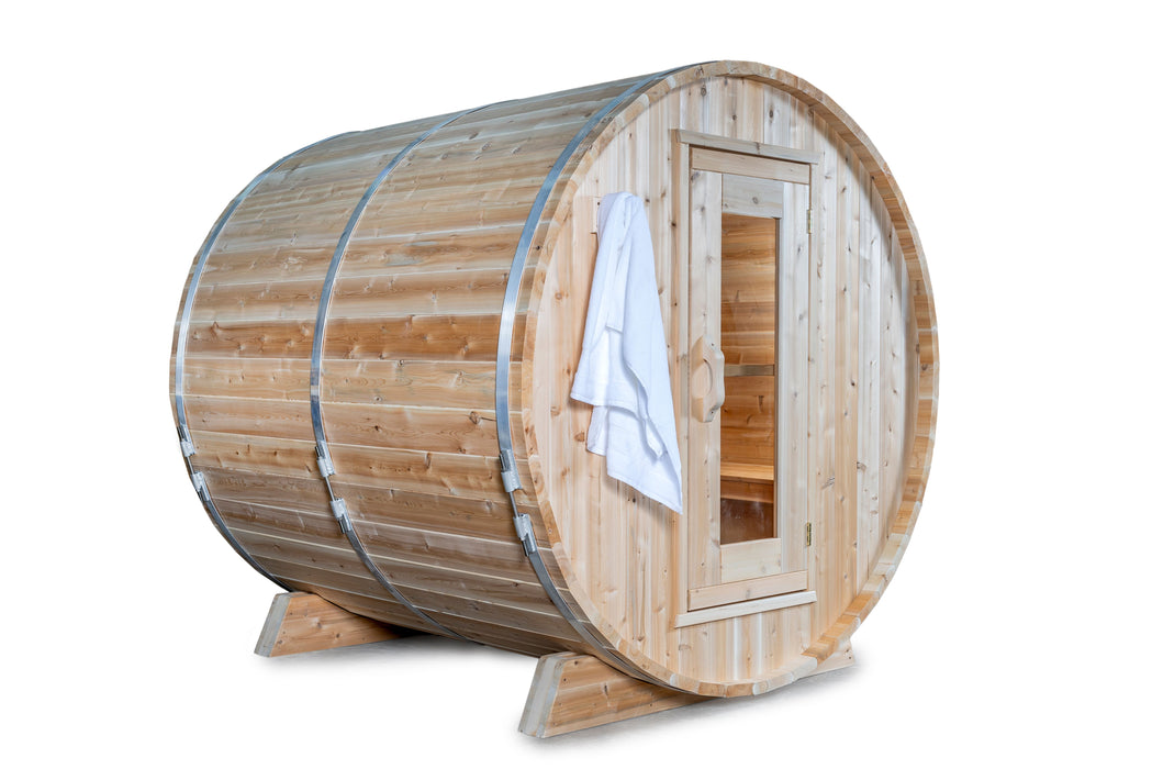 Dundalk Harmony 2-4 Person Barrel Sauna - Canadian Timber CTC22W