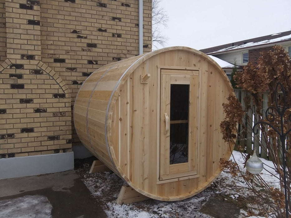 Dundalk Harmony 2-4 Person Barrel Sauna - Canadian Timber CTC22W