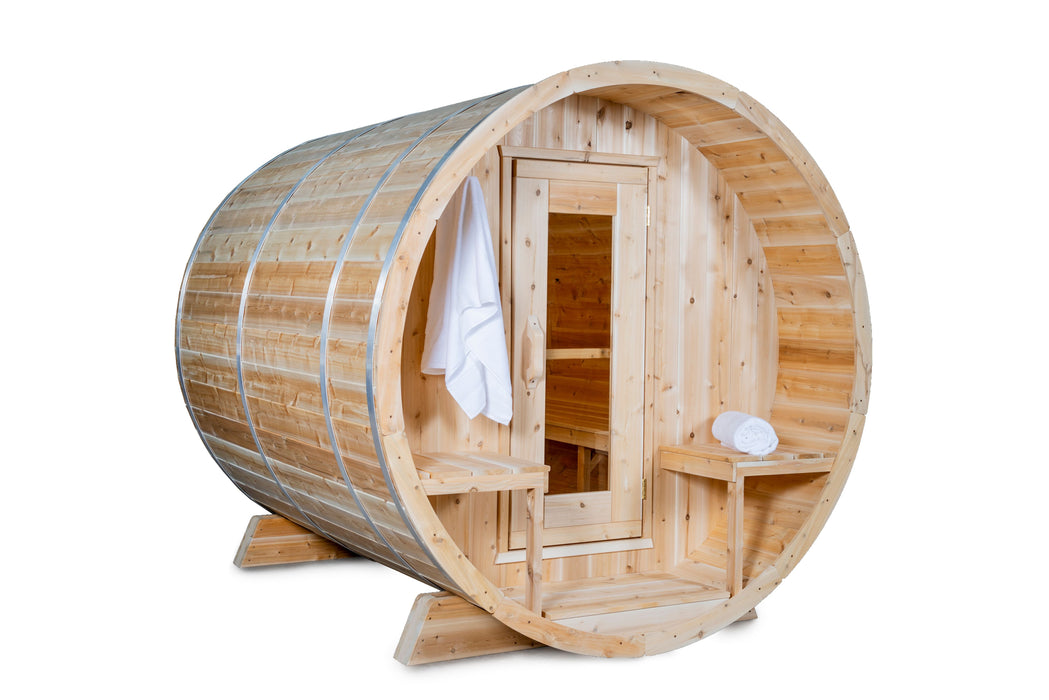 Dundalk Serenity 2-4 Person Barrel Sauna - Canadian Timber CTC2245W