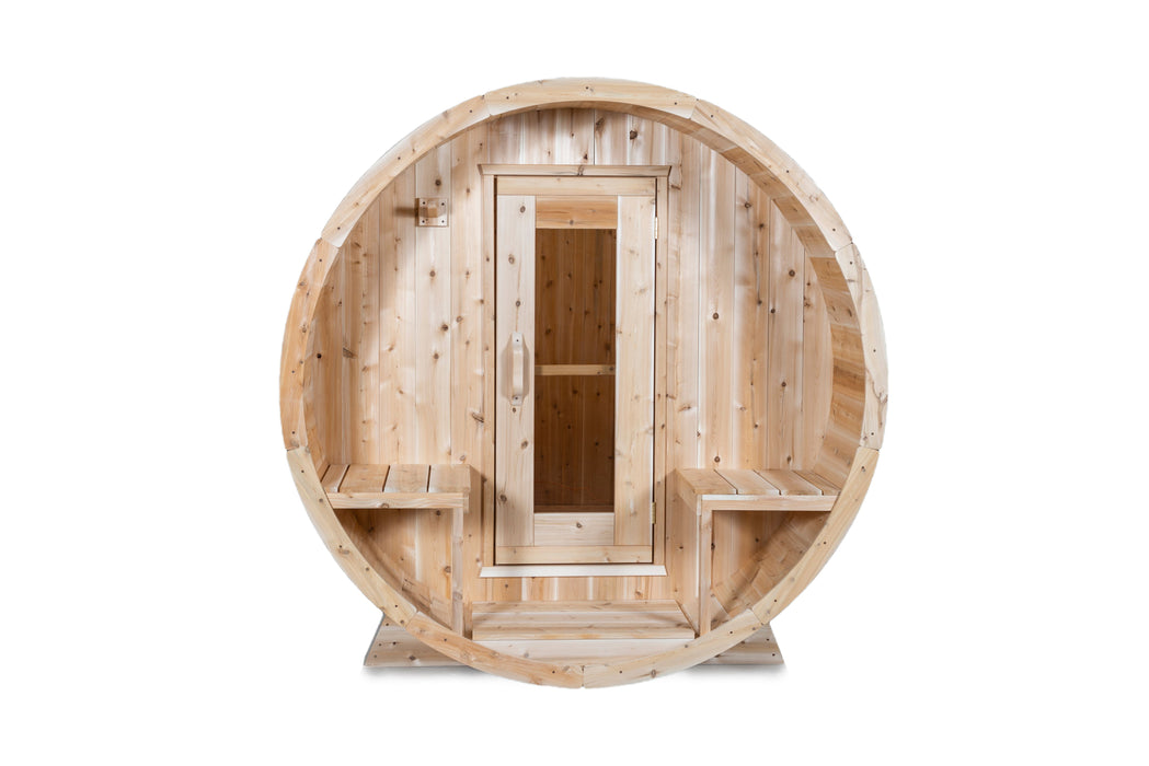 Dundalk Serenity 2-4 Person Barrel Sauna - Canadian Timber CTC2245W