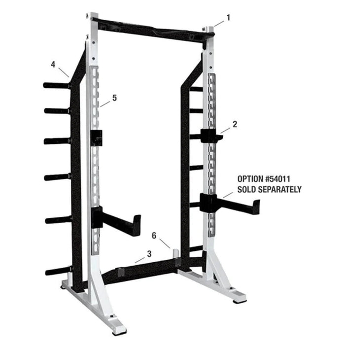 York Barbell STS Self Standing Half Rack